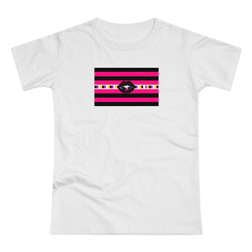 Non-Binary Queer Femme Pride Strip - Fitted Jersey T-shirt XS-2xl