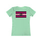 Femme-Visibility Kiss, Double Side Print T-shirt - up to 2x