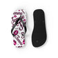Queer Femme Pride 'Femme Toss' print Flip Flops, Sandals