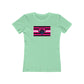 BiSexual Queer Femme Pride flag heart T-shirt - up to 2x lgbt Bi Femme Visibility