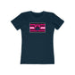 BiSexual Queer Femme Pride flag heart T-shirt - up to 2x lgbt Bi Femme Visibility