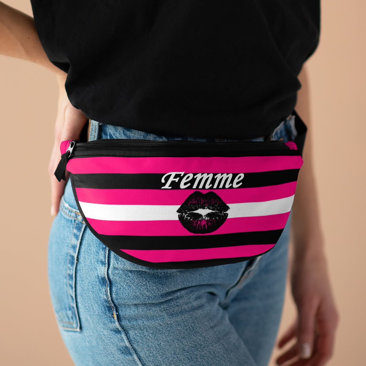 Queer Femme Pride Flag Fanny Pack fits up to 4x / 24w