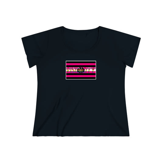 Queer Femme VISIBILITY Rainbow T-shirt - Plus size Tee, sizes 14-28w 2xl-5xl