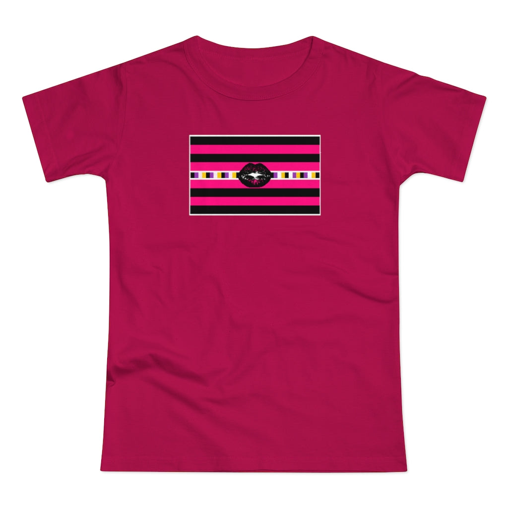 Non-Binary Queer Femme Pride Strip - Fitted Jersey T-shirt XS-2xl