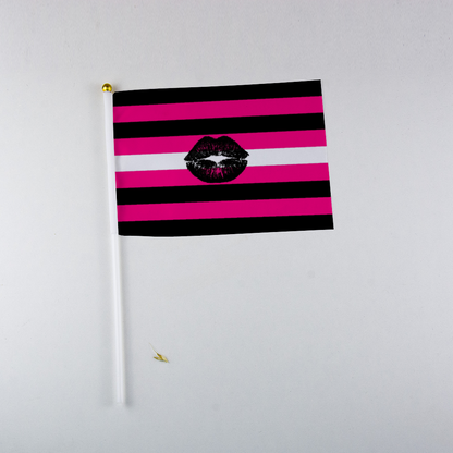 Queer Femme Pride Flag - handheld 6" x 8" lgbtqai femme pride flag