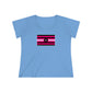 Trans Femme Pride Strip t-shirt - Curvy Cut Plus size Tee, sizes 14-28w 2xl-5xl