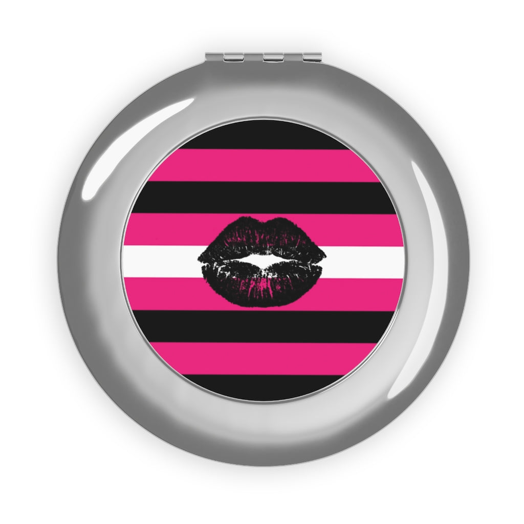 Queer Femme Pride flag Compact Travel Mirror