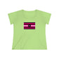 Trans Femme Pride Strip t-shirt - Curvy Cut Plus size Tee, sizes 14-28w 2xl-5xl