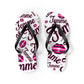 Queer Femme Pride 'Femme Toss' print Flip Flops, Sandals