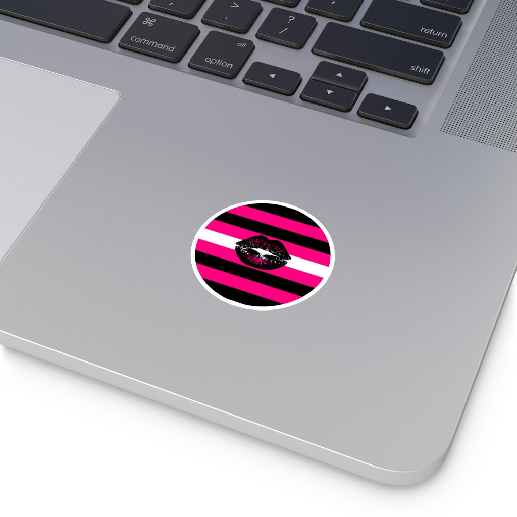 Round Queer Femme Pride Stickers - 4 sizes - waterproof