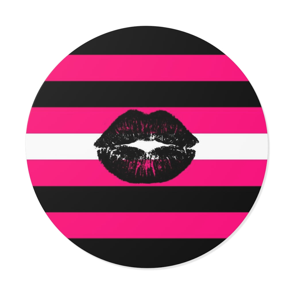 Round Vinyl Queer Femme Pride stickers - waterproof, 4 sizes