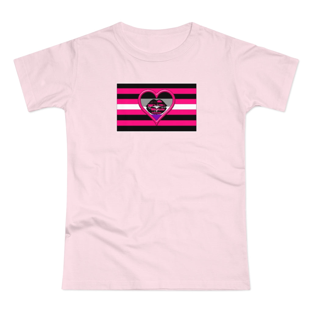 Asexual Queer Femme Pride Fitted Jersey T-shirt XXS-2xl Plus