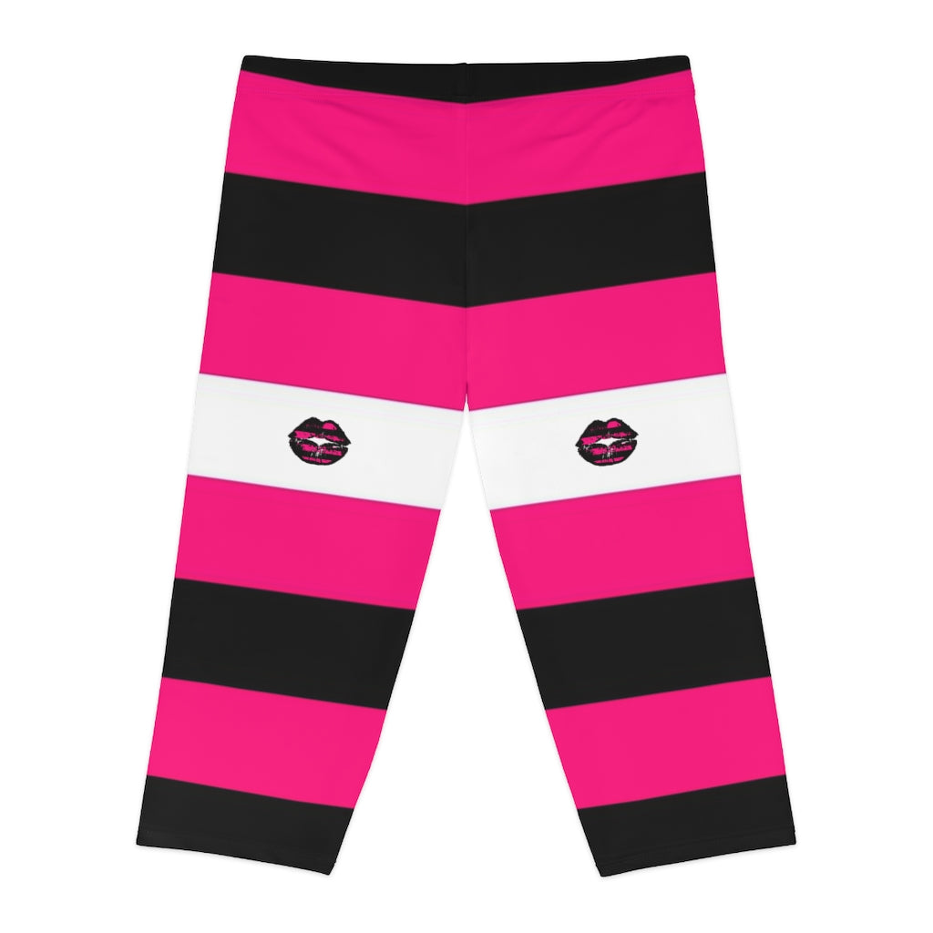 Queer Femme Pride Capri Leggings XS-2XL Plus