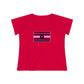 Trans Femme Pride Strip t-shirt - Curvy Cut Plus size Tee, sizes 14-28w 2xl-5xl