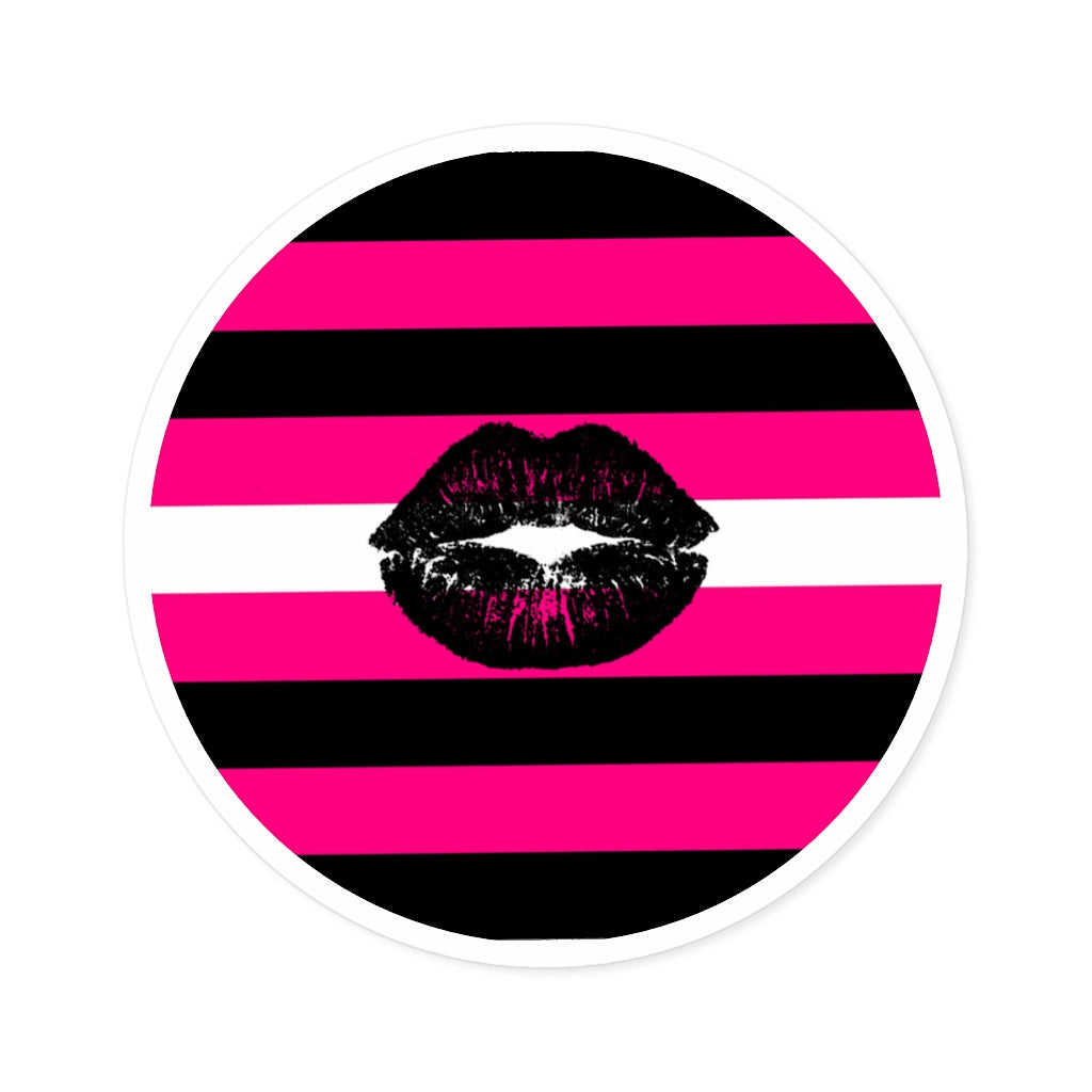 Round Queer Femme Pride Stickers - 4 sizes - waterproof