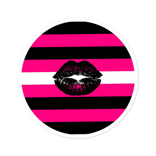 Round Queer Femme Pride Stickers - 4 sizes - waterproof