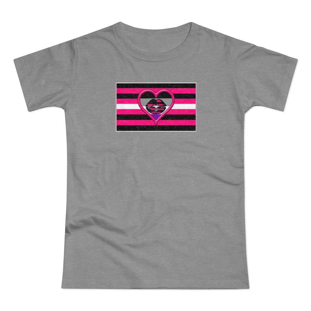 Asexual Queer Femme Pride Fitted Jersey T-shirt XXS-2xl Plus