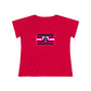TransRomantic Queer Femme Pride Heart t-shirt - Curvy Cut Plus size Tee, sizes 14-28w 2xl-5xl