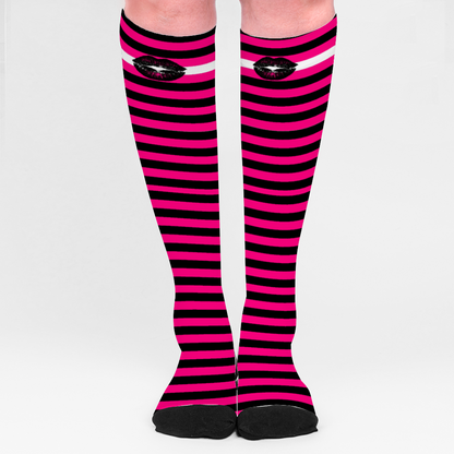 Queer Femme Pride Knee High Nylon Socks