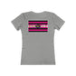 Femme-Visibility Kiss, Double Side Print T-shirt - up to 2x