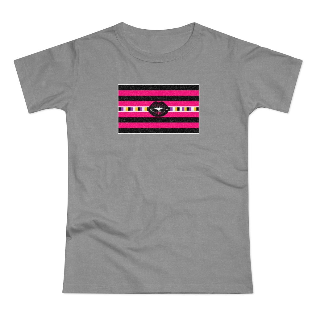 Non-Binary Queer Femme Pride Strip - Fitted Jersey T-shirt XS-2xl