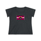 Pansexual Queer Femme Pride Heart t-shirt - Curvy Cut Plus size Tee, sizes 14-28w 2xl-5xl