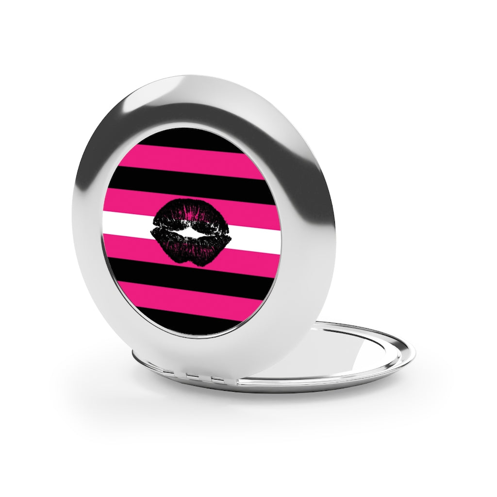 Queer Femme Pride flag Compact Travel Mirror