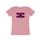 BiSexual Queer Femme Pride flag heart T-shirt - up to 2x lgbt Bi Femme Visibility