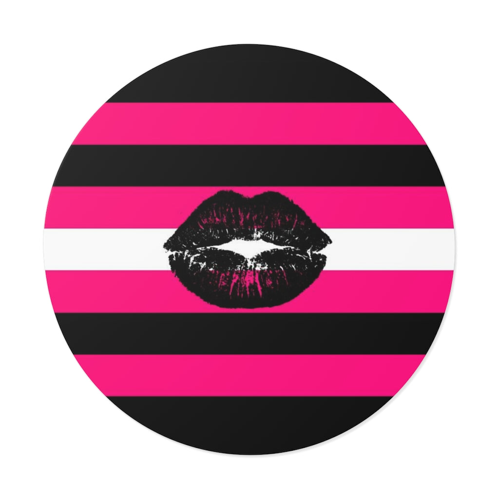 Round Vinyl Queer Femme Pride stickers - waterproof, 4 sizes