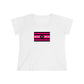 Non-Binary Femme Pride Strip t-shirt - Curvy Cut Plus size Tee, sizes 14-28w 2xl-5xl