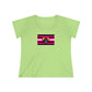 Pansexual Queer Femme Pride Heart t-shirt - Curvy Cut Plus size Tee, sizes 14-28w 2xl-5xl