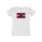 BiSexual Queer Femme Pride flag heart T-shirt - up to 2x lgbt Bi Femme Visibility