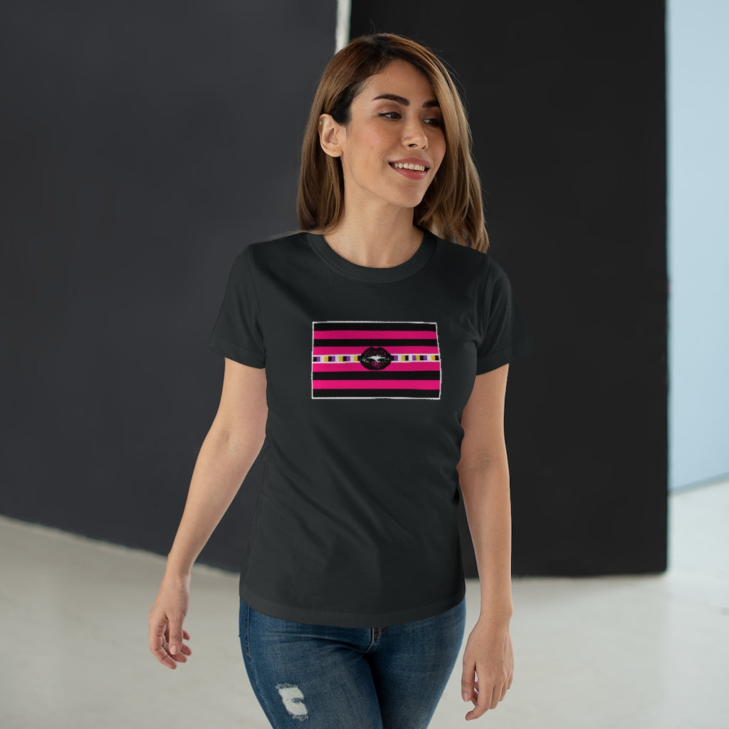 Non-Binary Queer Femme Pride Strip - Fitted Jersey T-shirt XS-2xl