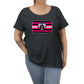 TransRomantic Queer Femme Pride Heart t-shirt - Curvy Cut Plus size Tee, sizes 14-28w 2xl-5xl