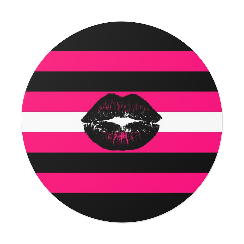 Round Vinyl Queer Femme Pride stickers - waterproof, 4 sizes