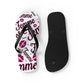 Queer Femme Pride 'Femme Toss' print Flip Flops, Sandals