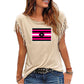 Queer Femme Pride 'Fringe-sleeve' t-shirt - sizes xS - 5X Plus size Tee
